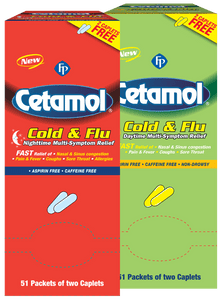 FP Cetamol Cold & Flu Nighttime Multi-Symptom Caplets 20s
