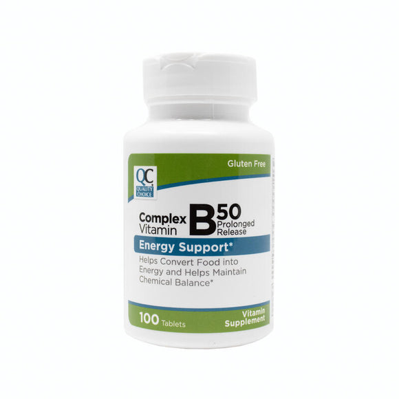 Qc Vitamin B-50 Complex Tablets 100's