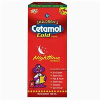 Cetamol Children Cold Liquid Nighttime Drowsy 120ml