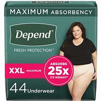 Depend XL Women Fresh Protection 15's