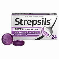 Strepsils Extra Triple Action Black Currant  24's