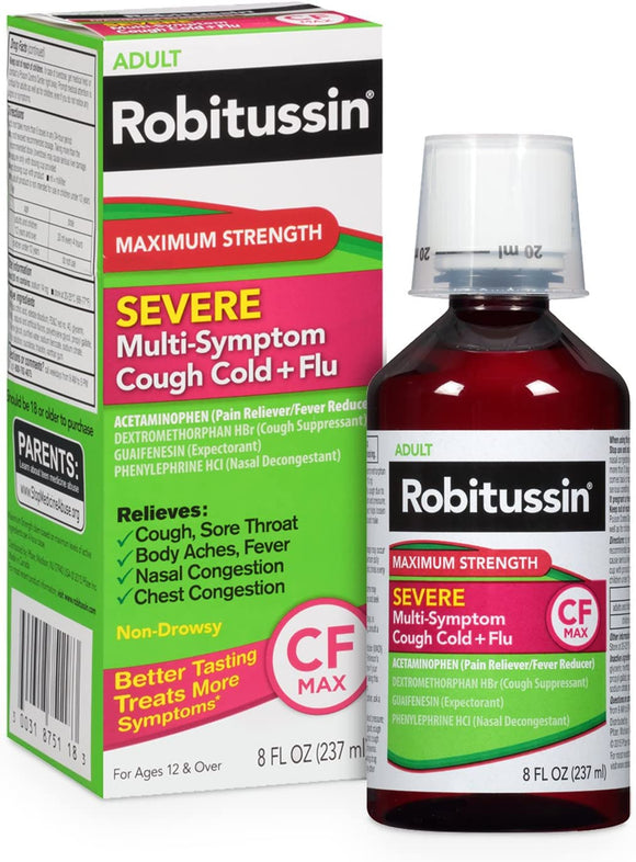 Robitussin Maximum Strength Severe Multi-Symp CF 4oz