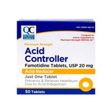 Famotidine Max-Strength 20 mg Acid Reducer Tablets, 50 ct,