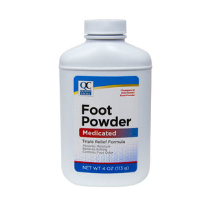 QC Foot Powder Medicated 4 fl. Oz.