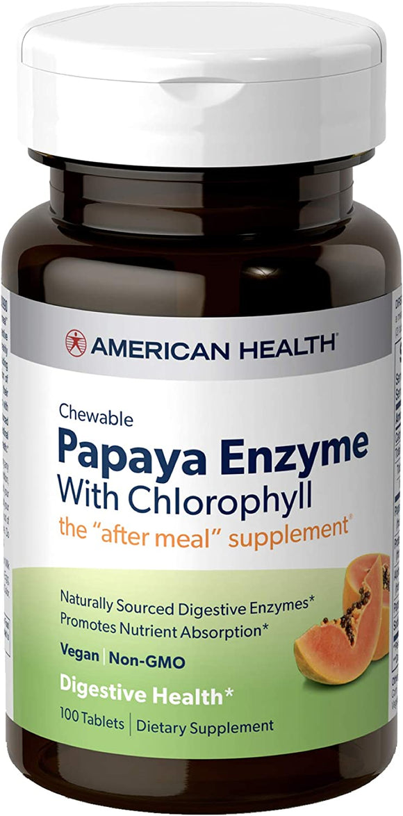 Papaya Enzymes with Chlorophyll 100 Chewables