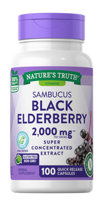 Nature's Truth Black Elderberry 2000mg Tabs 100's