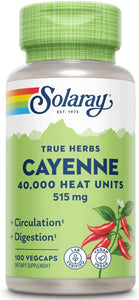 Solaray Cool Cayenne Pepper 320mg 40,000HU w/Butcher's 90's