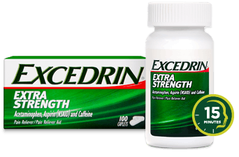 Excedrin Extra Strength Pain Relief Caplets, Headache Relief, 100/Bottle