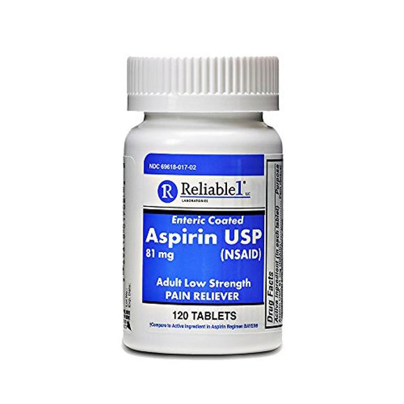 Reliable Aspirin 81mg 120's