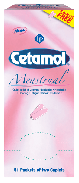 Cetamol Menstrual Caplets 20s