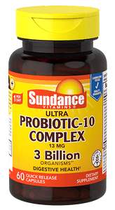Sundance Probiotic-10 Complex 3 Billion Quick Release Capsules, 60 Ea,