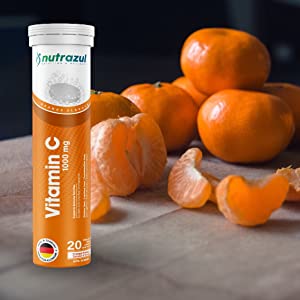 Nutrazul Vitamin C 1000mg Effervescent tablets 20's