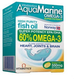 Aquamarine Omega 3 Super Potency Capsules 60's (Vitabiotics)