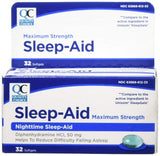 QC Sleep Aid Maximum Strength 50mg 32's