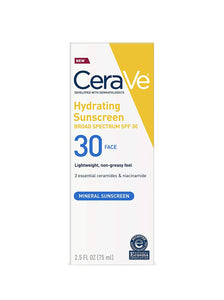 Cerave Hydrating Sunscreen Face SPF30