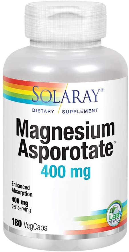 Solaray Magnesium Asporotate 400mg 60 Veg Caps