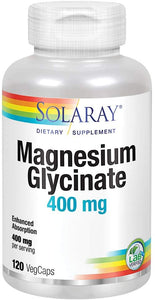Magnesium Glycinate 400mg. 120 Veg Caps