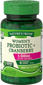 Nature's Truth Womens Probiotic + Cranberry 40s