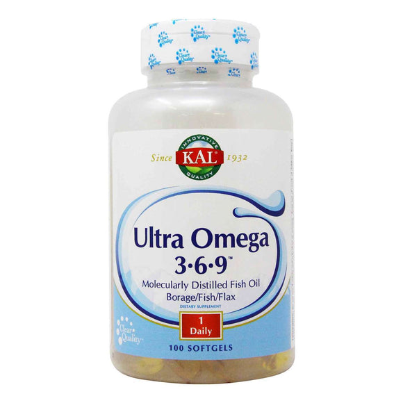 Kal Ultra Omega 3-6-9 Softgels 100's