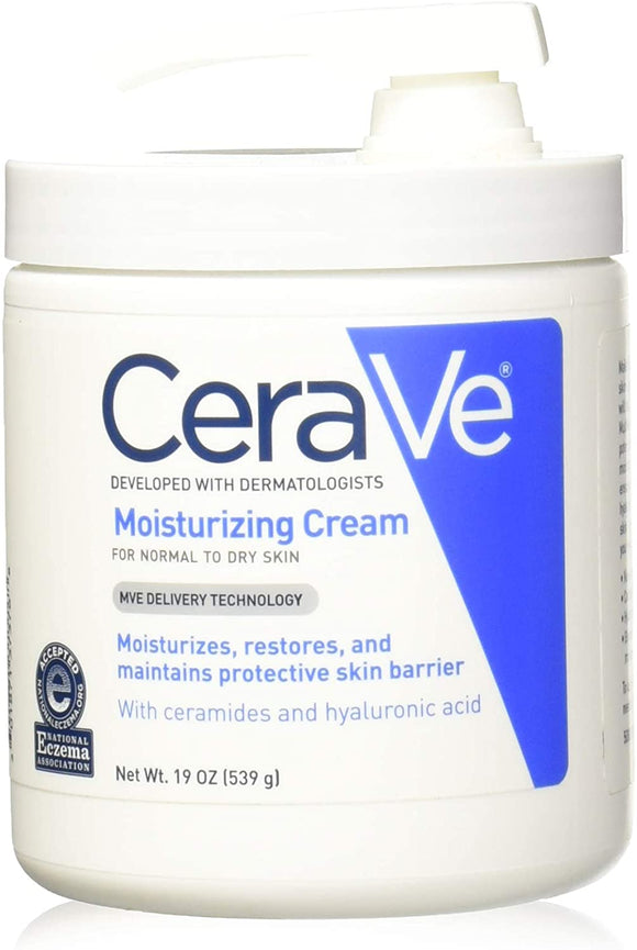 Cerave moisturizing cream normal/dry pump 19 oz