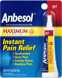 ANBESOL ADULT INSTANT PAIN RELIEF GEL 10g