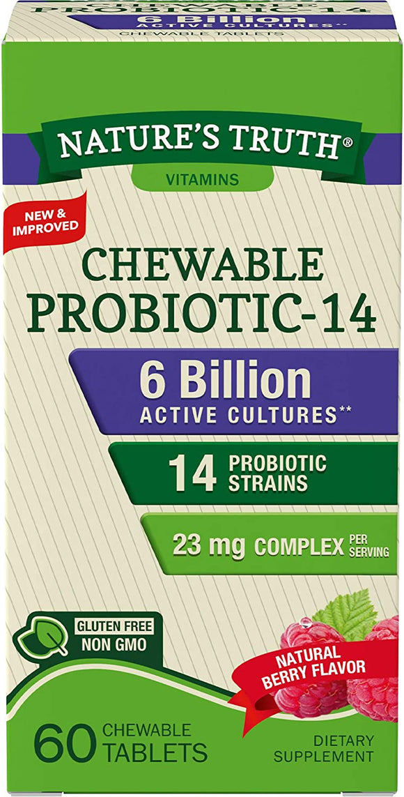 Nature's Truth Chewable Probiotic 6 Billion