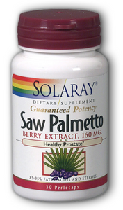 Solaray Saw Palmetta Berry Extract 160mg 30 Veg Capsules