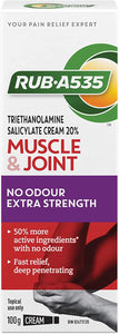 Rub A535 Muscle & Joint No Odour Extra Strength Cream 100g