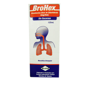 Brohex (Bromhexine) Elixir 125 ml.