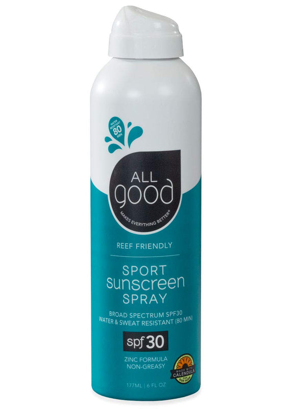 All Good Sunscreen Sport Spray spf30 (6-OZ)