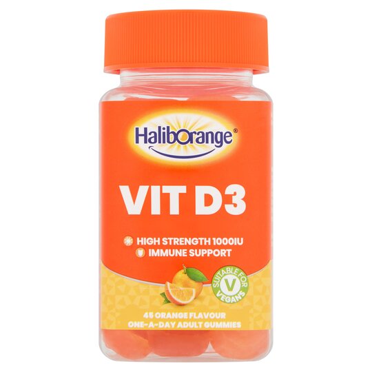 Haliborange vitamin D3 Adult Gummies Orange 3/45S