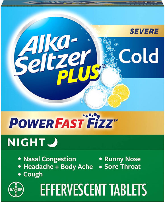 Alka Seltzer Plus Night Time Cold 20's