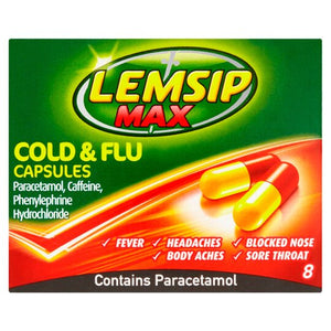Lemsip Max Cold & Flu Caps 8's