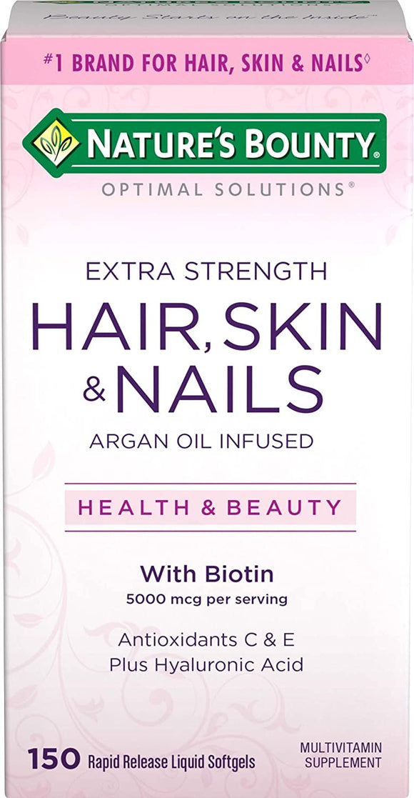 Nature's Bounty Hair, Skin & Nails Caplets 150's Extra Strength