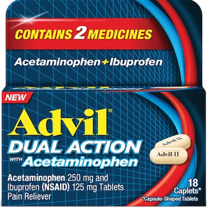 Advil Dual Action Caplets 18's