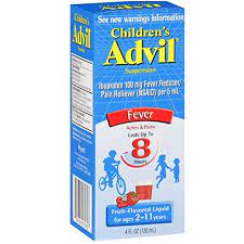 Children's Advil Suspension Fruit 20mg/ml 120ml