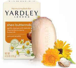 Yardley Shea Buttermilk Sensitive Skin Bar Soap