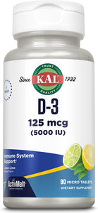 Vitamin D-3 5000iu Activemelt 90 lozenges Lemon Lime