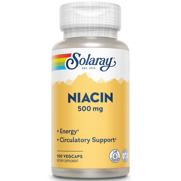Solaray Niacin 500mg caps 100's